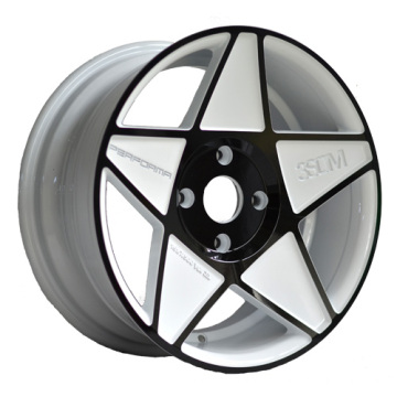 White With Black Painted Inner Groove Wheel UFO-202